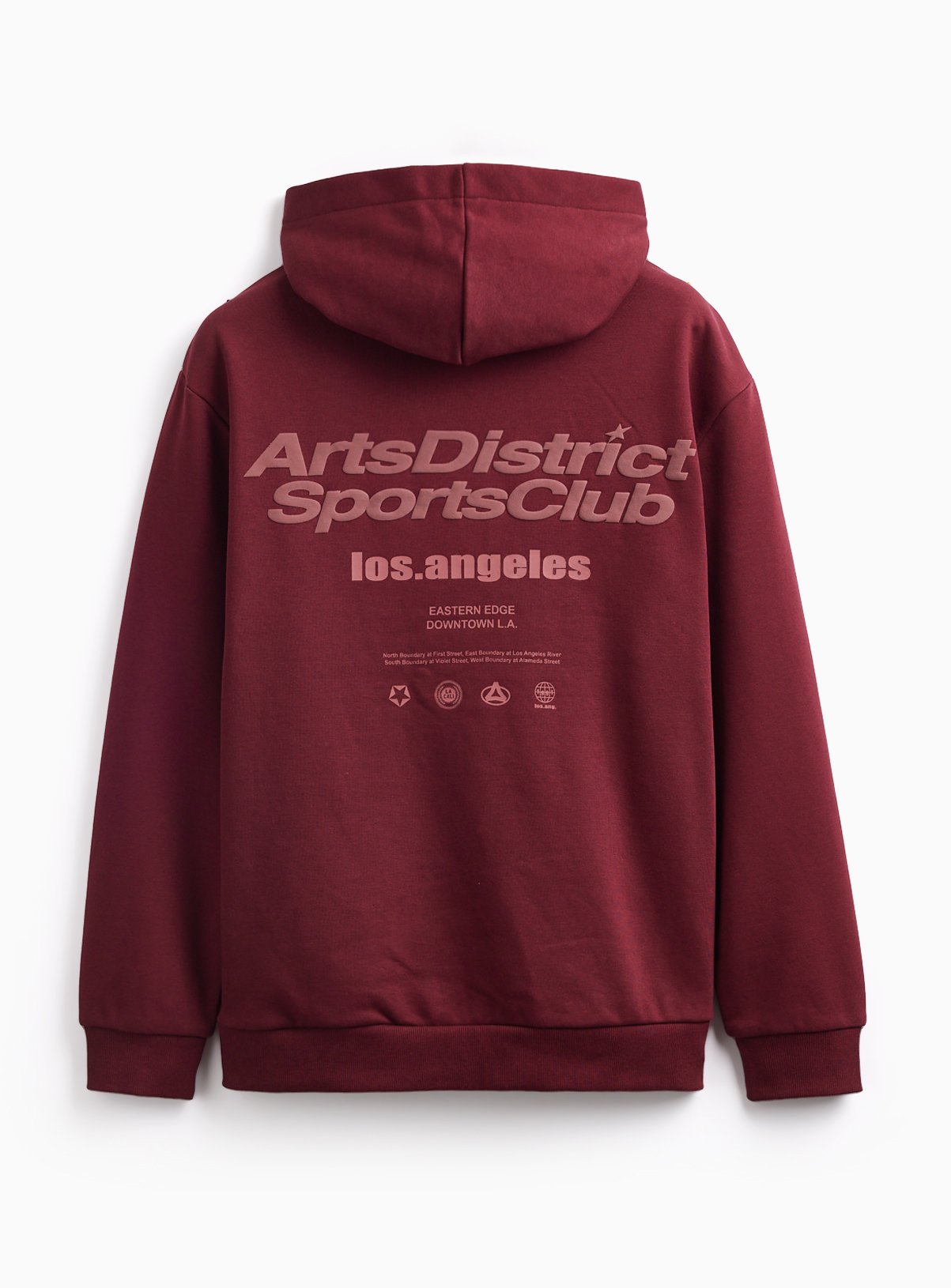 Red Arts District Graphic Hoodie  L - Image 4 thumbnail